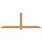 Ekena Millwork Eugene Smooth Timber Gable Bracket, Western Red Cedar, 96"W x 36"H x 1 1/2"D x 5 1/2"F, 9/12 Pitch GBW096X36X0206EUG00SWR - alternate 1